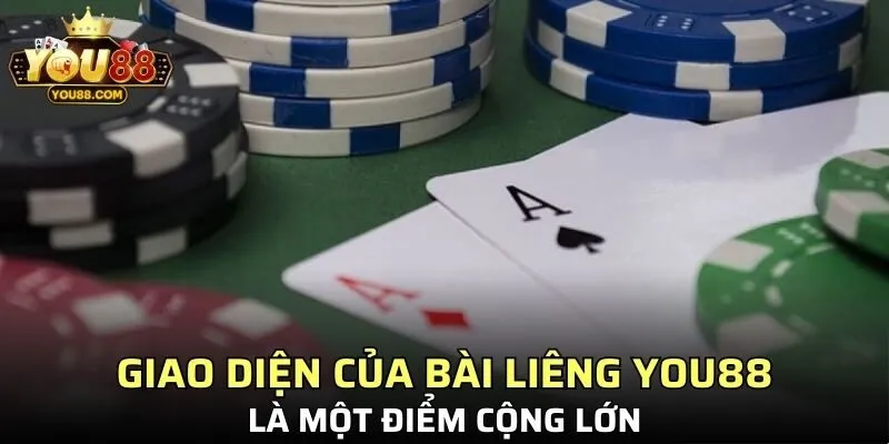 Giao diện của bài liêng YO88 là một điểm cộng lớn