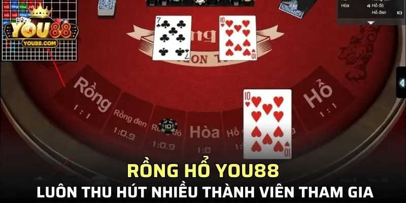 Rồng hổ YO88 luôn thu hút nhiều thành viên tham gia