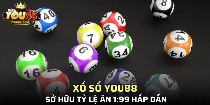 Xổ số YO88 sở hữu tỷ lệ ăn 1:99 hấp dẫn